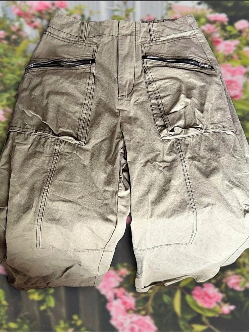 Papermoon olive green cargo pants